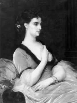 アレクサンドル・カバネル Painting - アカデミズム婦人の肖像 アレクサンドル・カバネル